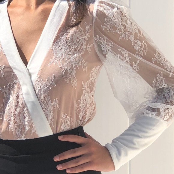 LACE BODYSUIT - Picture 5 of 8